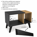 Ver imagem 5 de Mesa de Centro Decorativa para Sala Grafite/Marrom - Mademovel