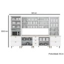 Ver imagem 4 de Cozinha Modulada Americana 8 Peças 2 Aéreos + 2 Balcões+ 2 Paneleiros + 2 Complementos com Pés