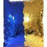Capa Almofada Mágica, Paet, Lantejoula, Muda Cor, 40x40 - Azul e Dourado - 3