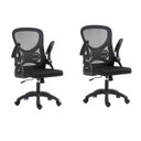 Ver imagem 1 de Kit com 2 Cadeira Escritório Diretor Office Columbus com Tela Mesh Preto Rivatti