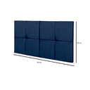 Ver imagem 5 de Cabeceira de Cama Box Solteiro 90 Cm México Estofada - Azul Suede