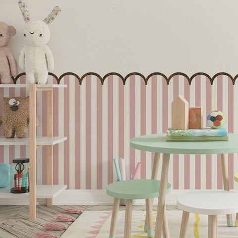 Kit 10 Meia Parede Cerquinha Moldura de Madeira Infantil