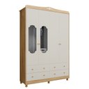 Ver imagem 2 de Guarda-roupa de Bebê 4 Portas com Janela e 4 Gavetas 156cm 100% MDF Maya Provençal Yescasa