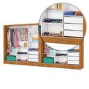 Ver imagem 7 de Closet Casal Duplo Dubai 06 Portas 06 Gavetas com Espelho Carioca Móveis