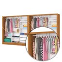 Ver imagem 6 de Closet Casal Duplo Dubai 06 Portas 06 Gavetas com Espelho Carioca Móveis
