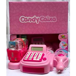 Caixinha Caixa Registradora Infantil com Acessórios Luz Som - 2