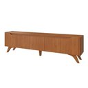 Ver imagem 2 de Conjunto Painel Lyon + Rack Atenas 220cm Naturalle com LED Mavaular Móveis