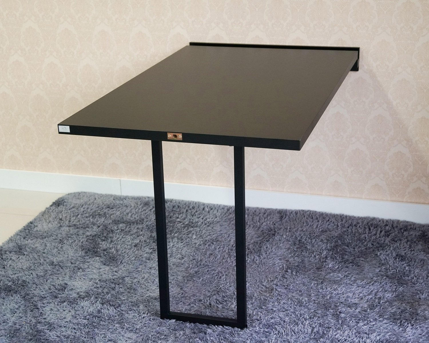 Mesa Dobrável Retrátil De Parede 120x75 Preto - 3