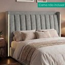 Ver imagem 2 de Cabeceira Queen 160 cm Lumina LED com Frame Linho Sl 66 Peer