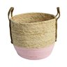 Jg3 Cestos de Rafia Rosa - 4