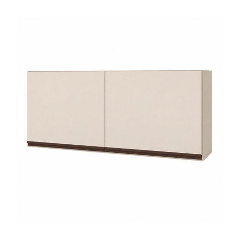 Armário de Cozinha Aéreo com 2 Portas 120cm Milano Multimóveis MP2390 - Vanilla