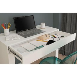 Escrivaninha P/ Escritório Cléo C/ 1 Gaveta Cinamomo - Permóbili - 5