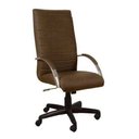 Ver imagem 1 de Cadeira Roma Presidente Marrom Base Preta C/ Relax Comprealegre, 100% Nacional