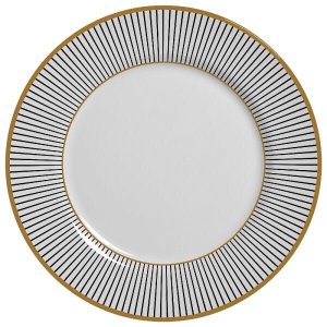 Conjunto com 6 Pratos Raso Ritz Preto Plus