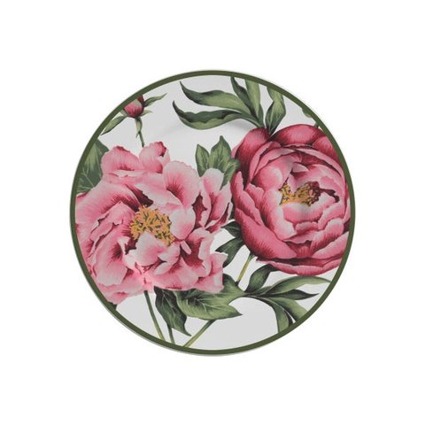 CONJUNTO COM 6 PRATOS SOBREMESA PEONY ROSE PLUS