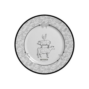 CONJUNTO COM 6 PRATOS SOBREMESA BARBECUE PLUS-D