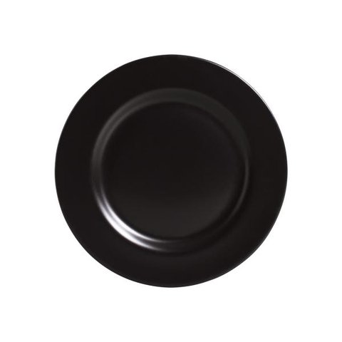 Conjunto com 6 Pratos Sobremesa Preto Acetinado Plus