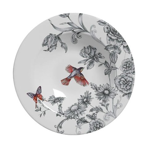 CONJUNTO COM 6 PRATOS FUNDO VOLARE PLUS