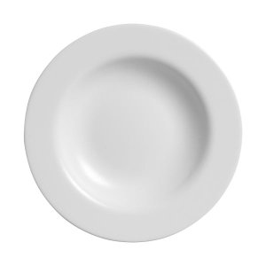 CONJUNTO COM 6 PRATOS FUNDO BRANCO PEROLA PLUS