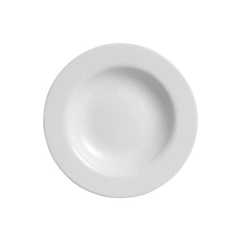 CONJUNTO COM 6 PRATOS FUNDO BRANCO PEROLA PLUS