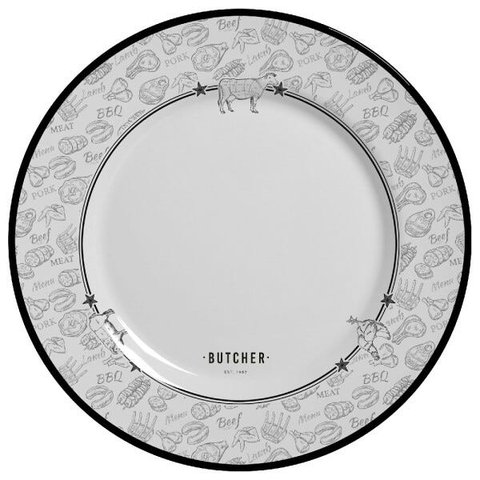 CONJUNTO COM 6 PRATOS RASO BARBECUE PLUS B