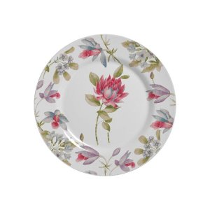 CONJUNTO COM 6 PRATOS SOBREMESA FLORES PLUS