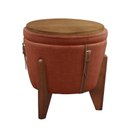 Ver imagem 5 de Puff Banqueta Fênix Baú Mesa Castellar Móbile Linho Terracota