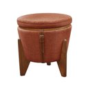 Ver imagem 1 de Puff Banqueta Fênix Baú Mesa Castellar Móbile Linho Terracota