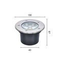 Ver imagem 2 de Embutido de Solo Led Astraled Es-6915 Felis 20w Bivolt Prata 3000k Luz Amarela 3000k Luz Amarela Es-