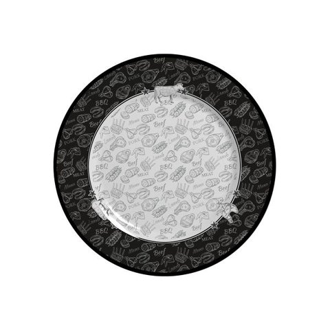 CONJUNTO COM 6 PRATOS SOBREMESA BARBECUE PLUS-C