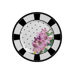 CONJUNTO COM 6 PRATOS SOBREMESA AZALEA PLUS - 1