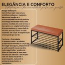 Ver imagem 5 de Sapateira Assento Banco Organizador 2 Andares Hall Entrada:caramelo