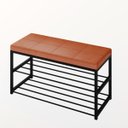 Ver imagem 7 de Sapateira Assento Banco Organizador 2 Andares Hall Entrada:caramelo