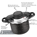 Ver imagem 4 de Panela de Pressão Clipso Stone Pro 4,5l Fechamento Externo