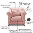 Ver imagem 4 de Poltrona Decorativa Apollo Veludo Rosa 2227 - Montanaris Decor