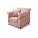 Ver imagem 1 de Poltrona Decorativa Apollo Veludo Rosa 2227 - Montanaris Decor
