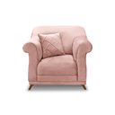 Ver imagem 3 de Poltrona Decorativa Apollo Veludo Rosa 2227 - Montanaris Decor