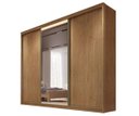 Ver imagem 2 de Guarda Roupa Casal com 1 Porta Espelhada 8 Gavetas - Londres-cumaru - Móveis Novo Horizonte