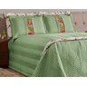 Kit Tulipa Queen 05 Peças Matelassê Costurado - Erva Doce - 1
