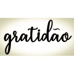 01 Aplique de Palavra: Gratidão, Família, Amor, Fé, Aconchego... Lettering Mdf - 5