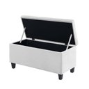 Ver imagem 4 de Kit Recamier Madri 1,60m + 2 Puff Suede Branco - Inova Decor Inova Decorações Kit Madri
