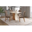 Ver imagem 2 de Mesa Jantar Luiza 120 4 Cadeiras Vita Bege - Henn