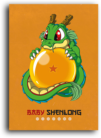 Placa Decorativa - Dragon Ball Z: Baby Shenlong - Grande - 2