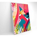 Ver imagem 6 de Quadro Pintura Aquarela Tropical 3 90x60 Cm Vidro Impresso