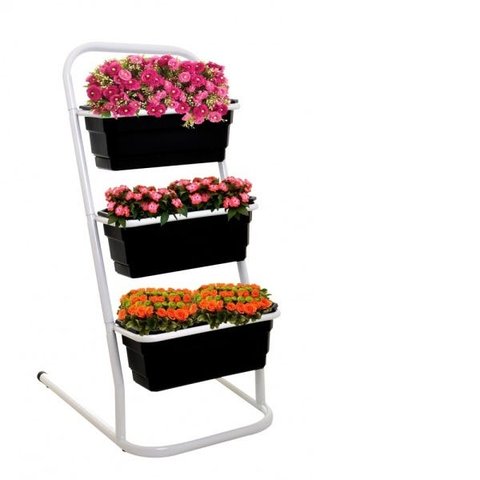 Plante Em Casa, Horta, Jardineira Apto 3 Vasos 40 Cm AL261