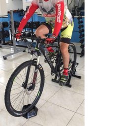 Kit Suporte Rolo De Treino Bike Altmayer Alt Cicle AL200 + Base Niveladora AL318 Preto - 7