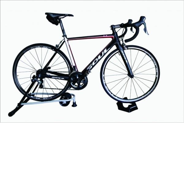 Kit Suporte Rolo De Treino Bike Altmayer Alt Cicle AL200 + Base Niveladora AL318 Preto - 2