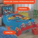 Ver imagem 3 de Jogo de Lençol Personagens Mickey Solteiro Lepper 2 Peças Azul