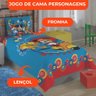 Jogo de Lençol Personagens Mickey Solteiro Lepper 2 Peças Azul - 3