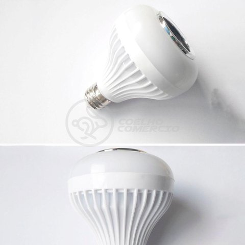 Lâmpada Led 12w E27 Rgb Colorida com Caixa de Som